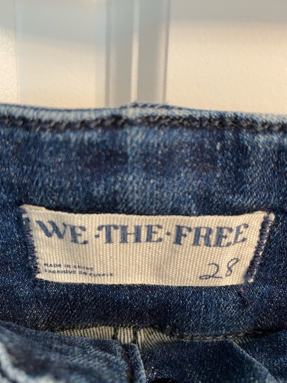 We The Free Jayde Dark Blue High-Rise Flare Jeans - Picture 3 of 6